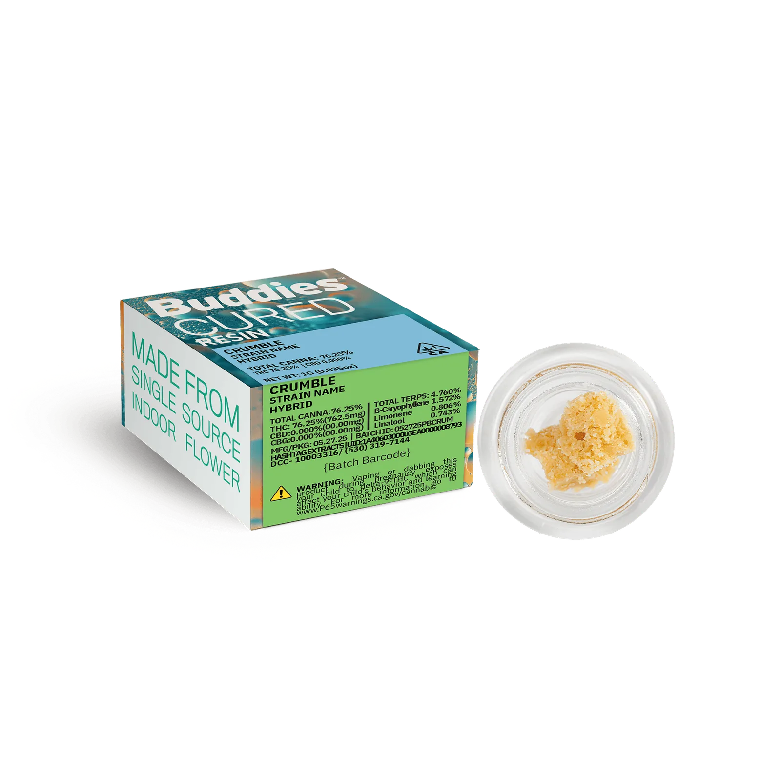 Cured Resin Crumble | 1g Dab | Crunch Berries (H)