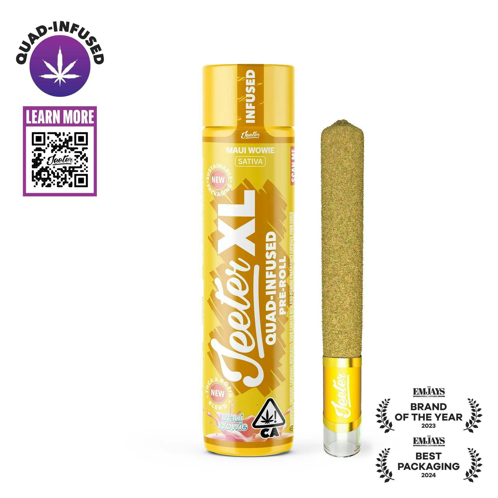 Jeeter | Maui Wowie | XL Quad-Infused Joint | 2g