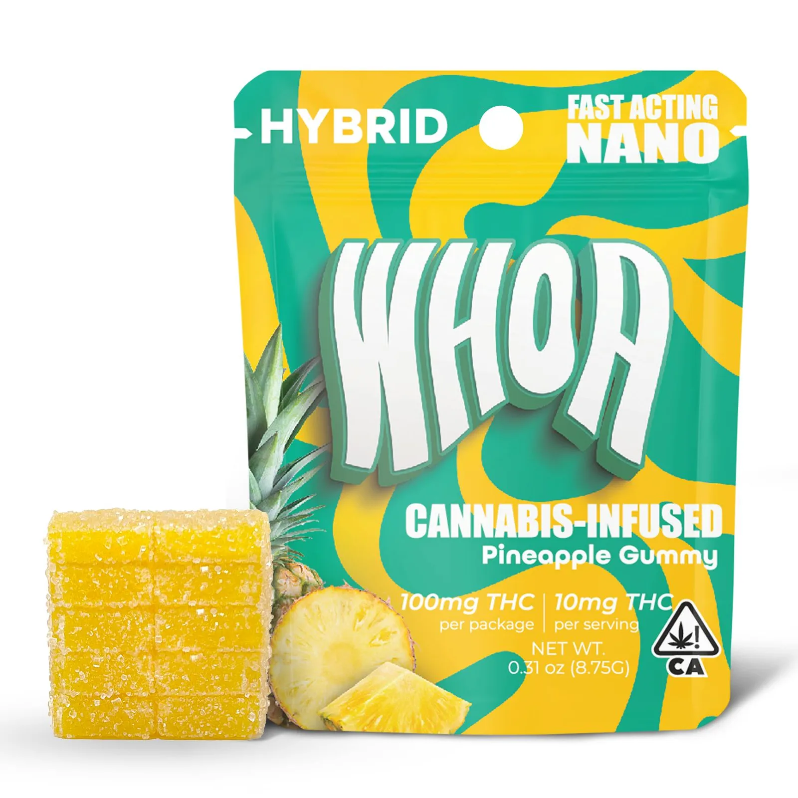 WHOA Pineapple Gummy - Bite (100mg)