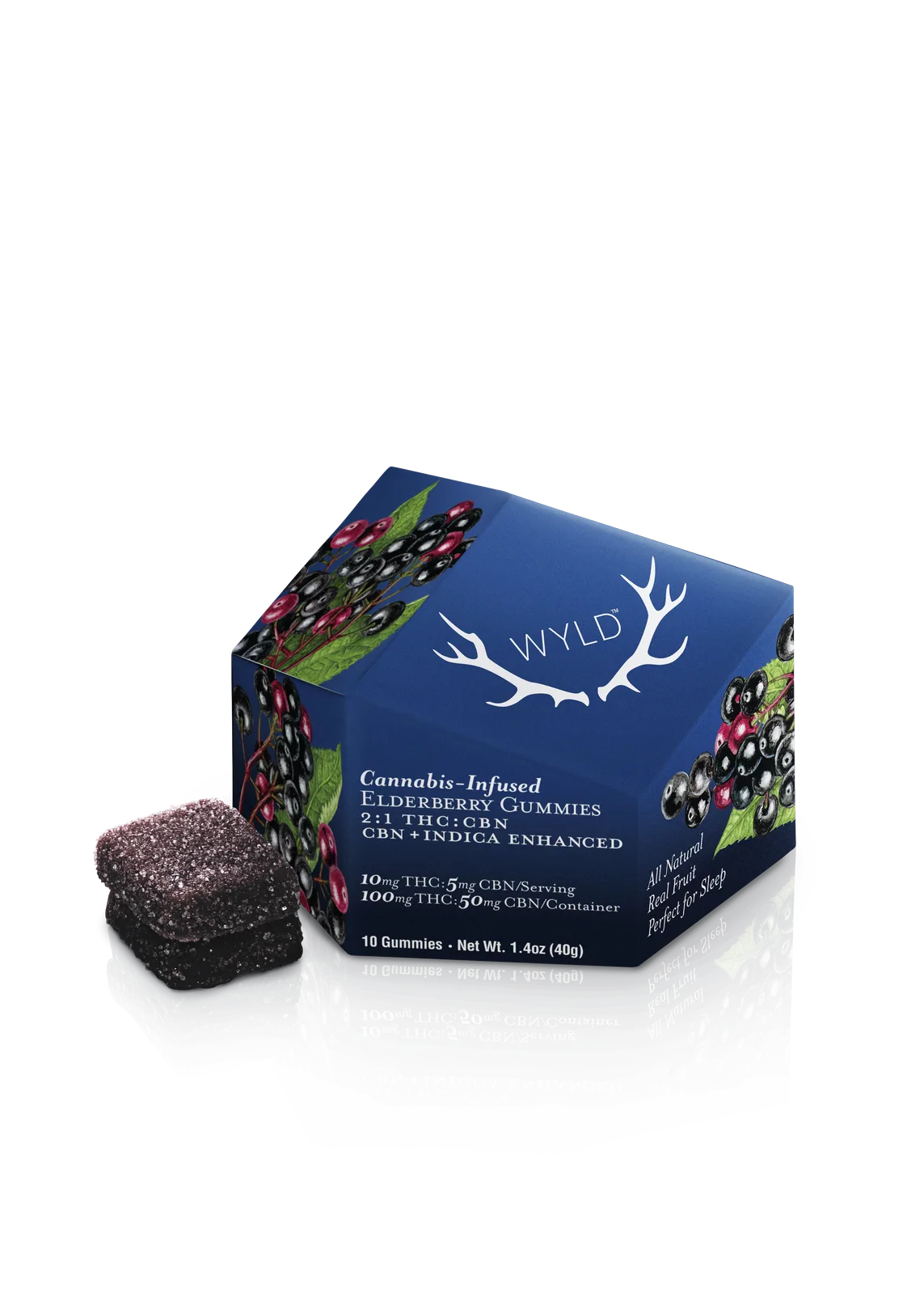 Elderberry 2:1 CBN + Indica Enhanced Gummies 100mg:50mg