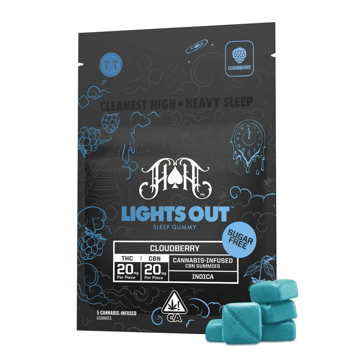 Sugar Free: Cloudberry RCS Gummies 100mg