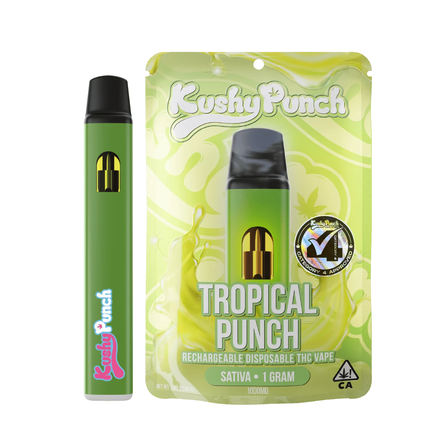 1G Kushy Punch Vape - Tropical Punch