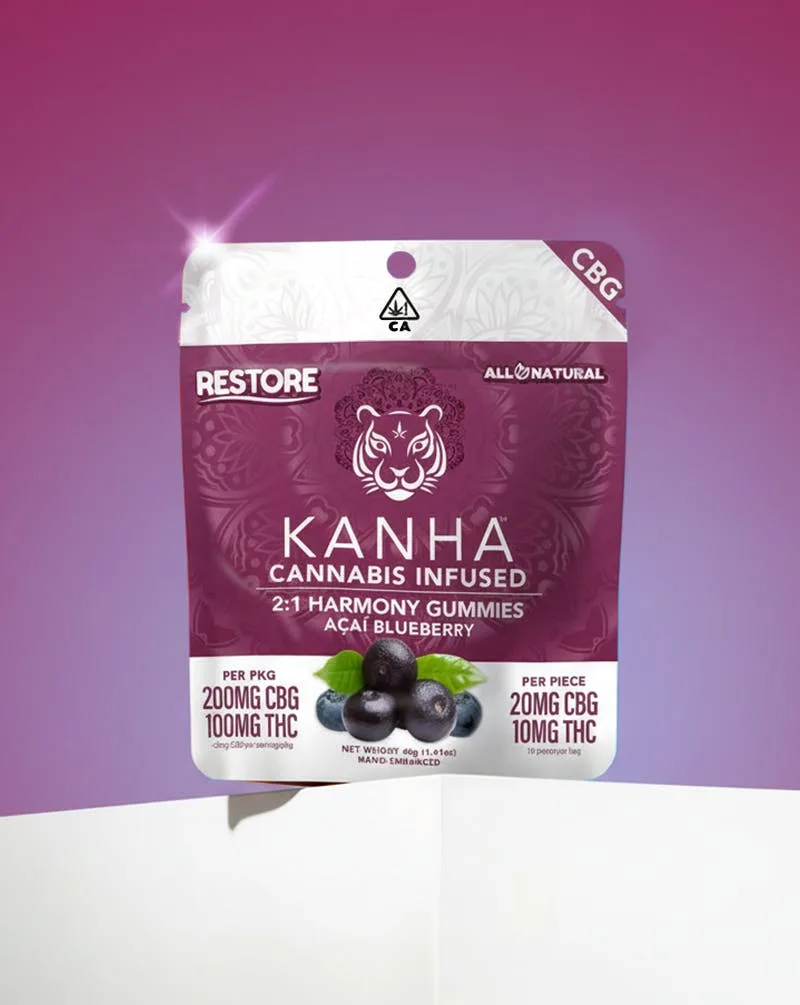 Harmony | 2:1 CBG:THC | Açaí Blueberry | 200mg CBG/100mg THC