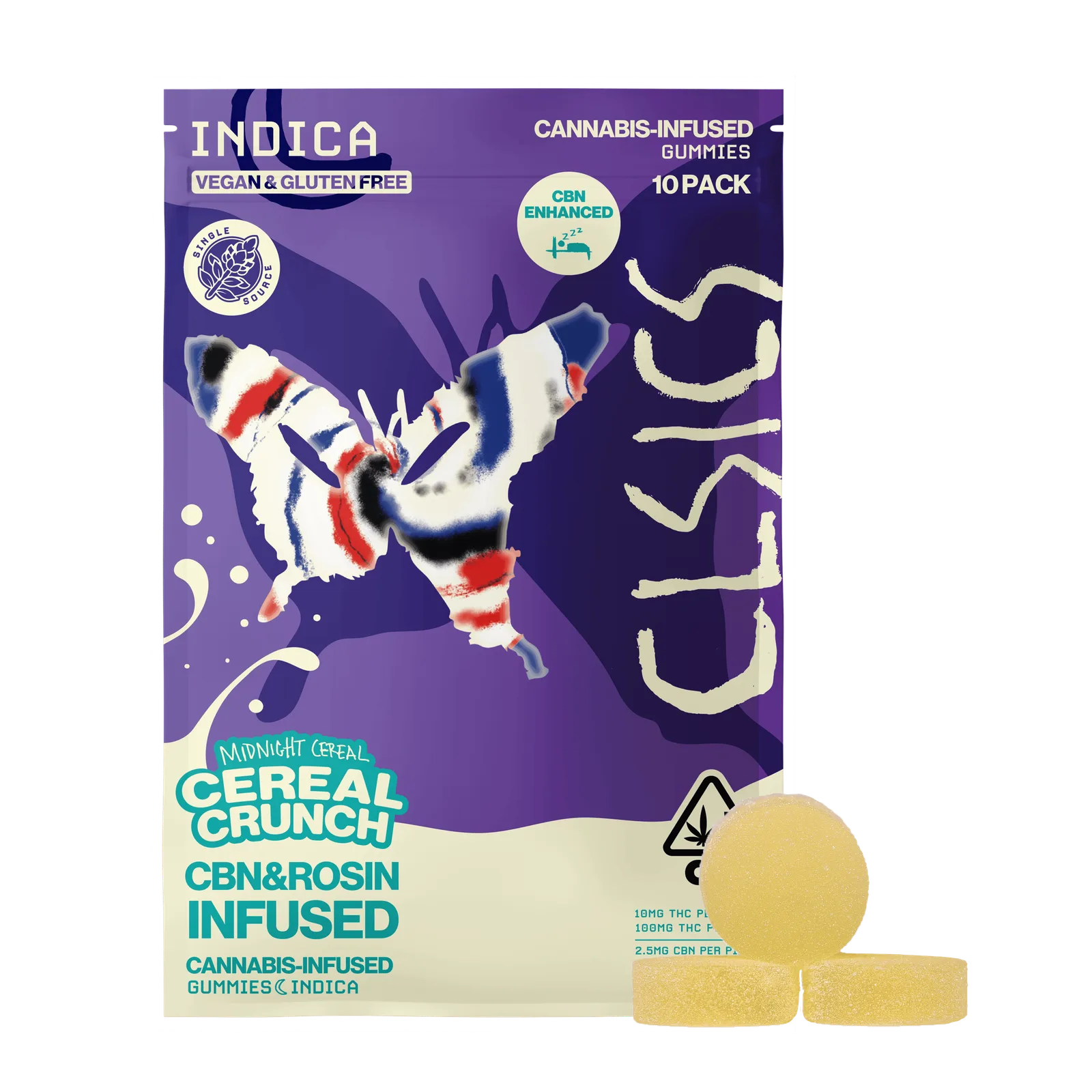 CBN Midnight Cereal - 10Pk GUMMIES LIVE ROSIN INFUSED