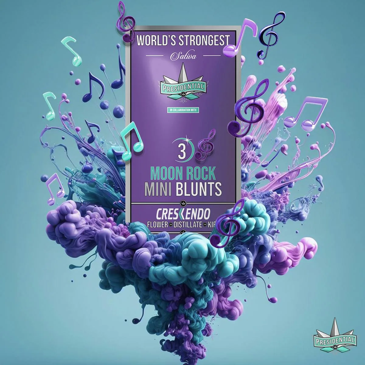 Presidential Pee-Wee Moon Rock Blunts -Crescendo (2.1g)