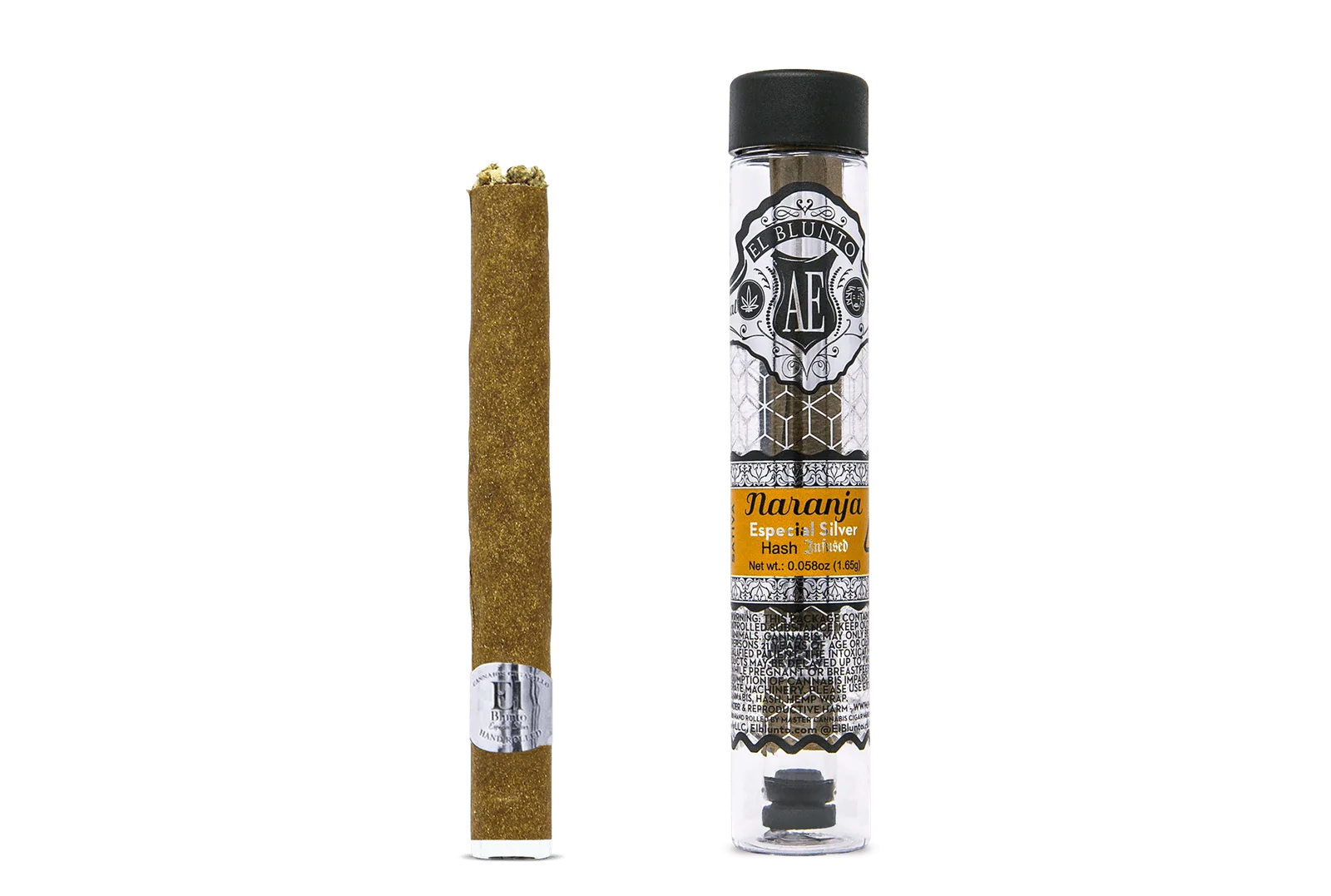 El Blunto Silver - Hash Infused - Naranja - 1.65G