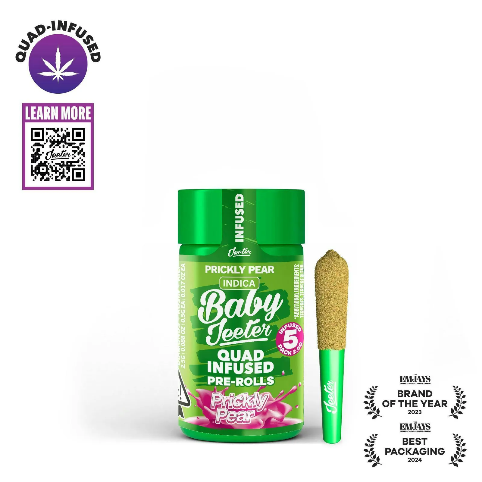 Jeeter | Prickly Pear | Quad-Infused Minis | 0.5g each | 5pk