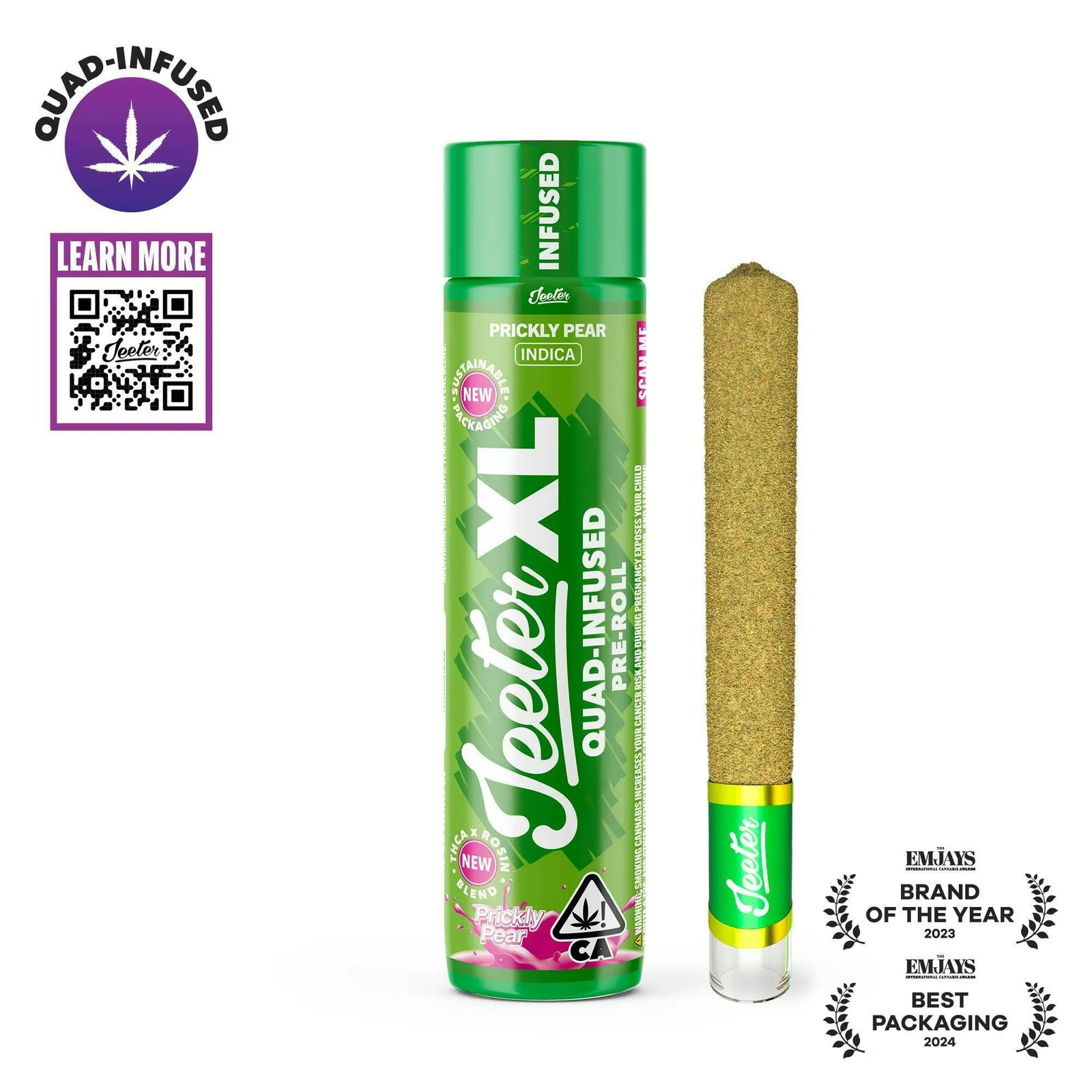 Jeeter | Prickly Pear | XL Quad-Infused Joint | 2g
