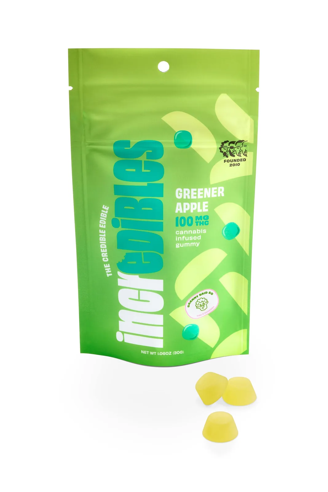 incredibles - Greener Apple - Gummies - 100mg