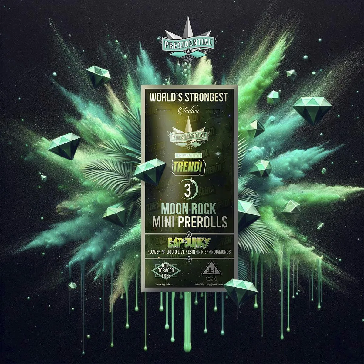 Pee-Wee Moon Rock Mini Pre Rolls - Cap Junky | 2.1g