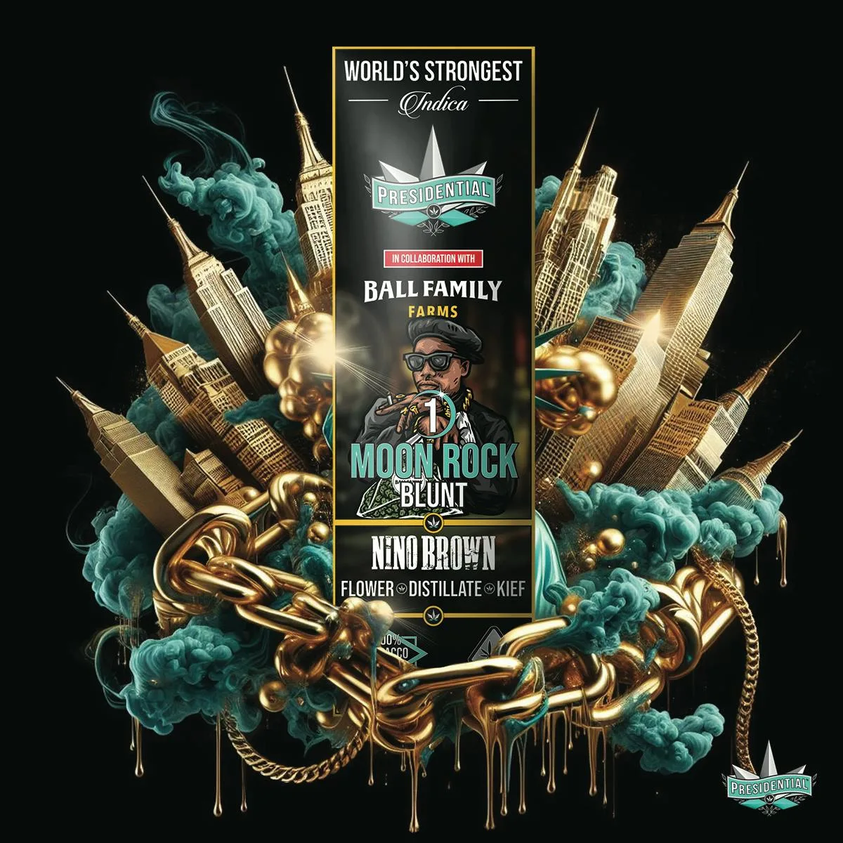 Presidential Moon Rock Blunt - Nino Brown (1.5g)