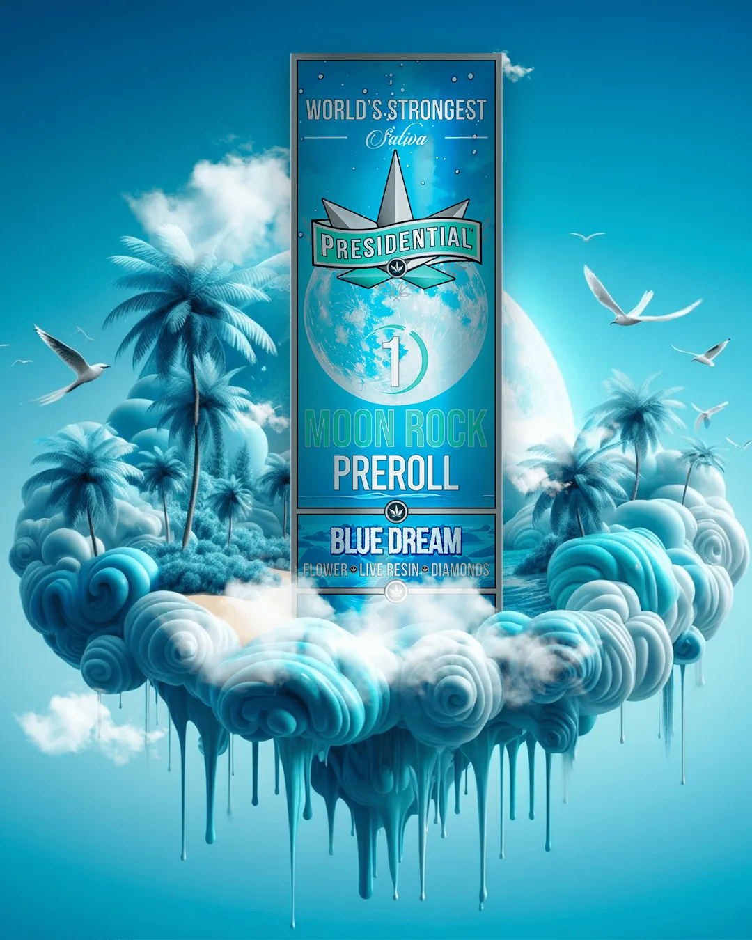 Presidential Moon Rock Preroll - Blue Dream