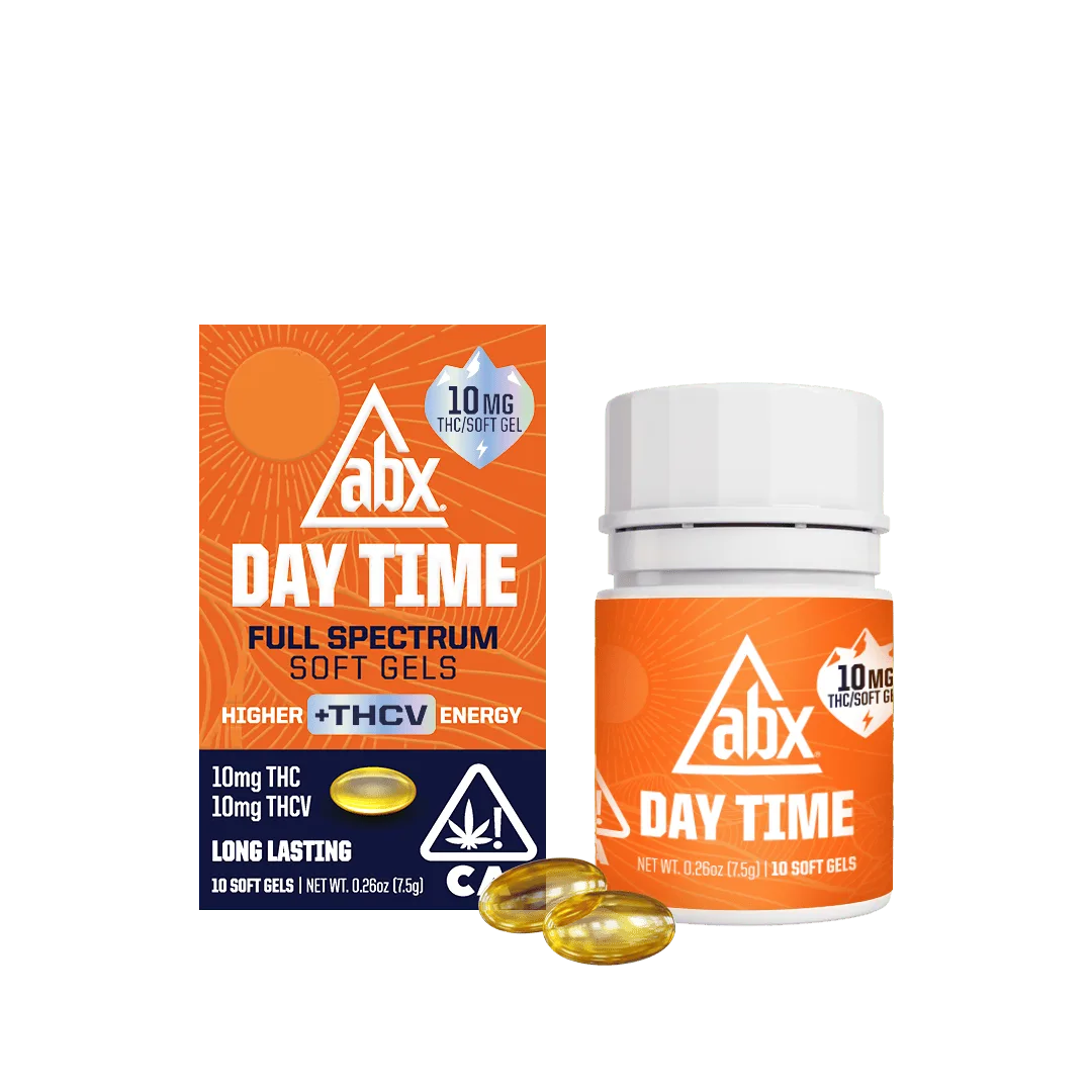 ABX Day Time - 10mg THC + 10mg THCV Soft Gels - 10ct