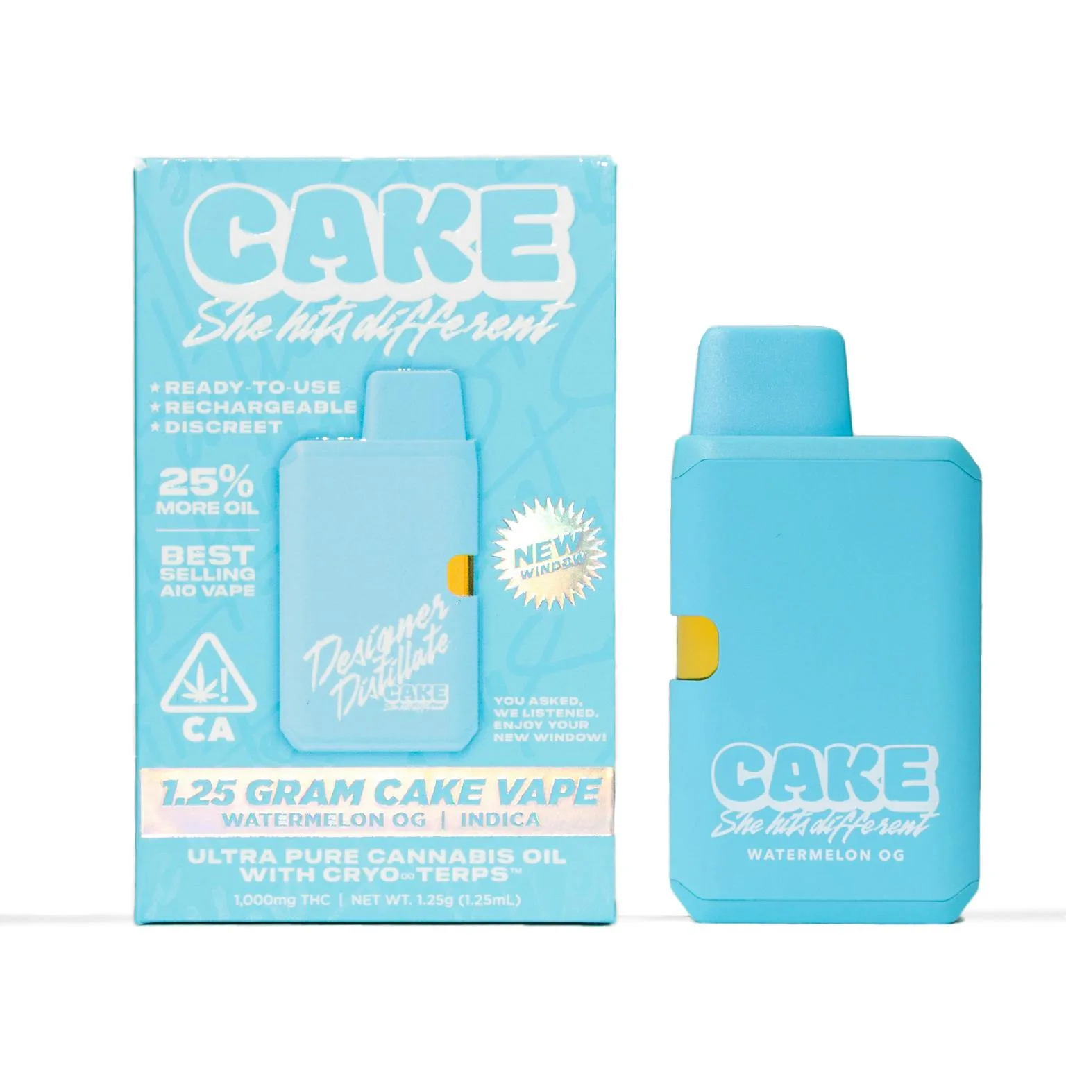 CAKE | Watermelon OG | Disposable | 1.25g