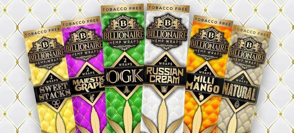 Billionaire Hemp Wraps Majestic Grape 2pk