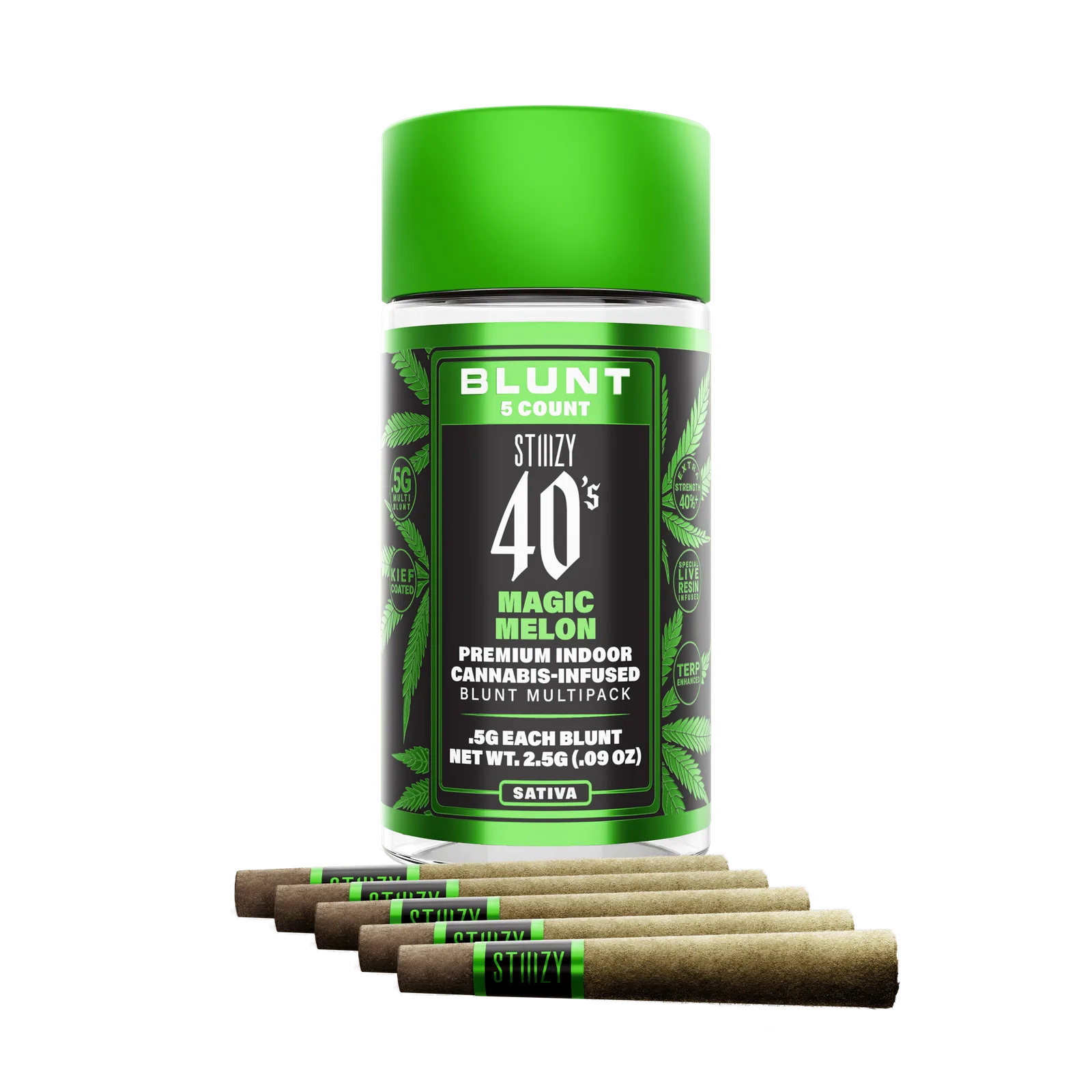 MAGIC MELON - .5G 40's Infused Mini Blunt 5 Pack [2g]