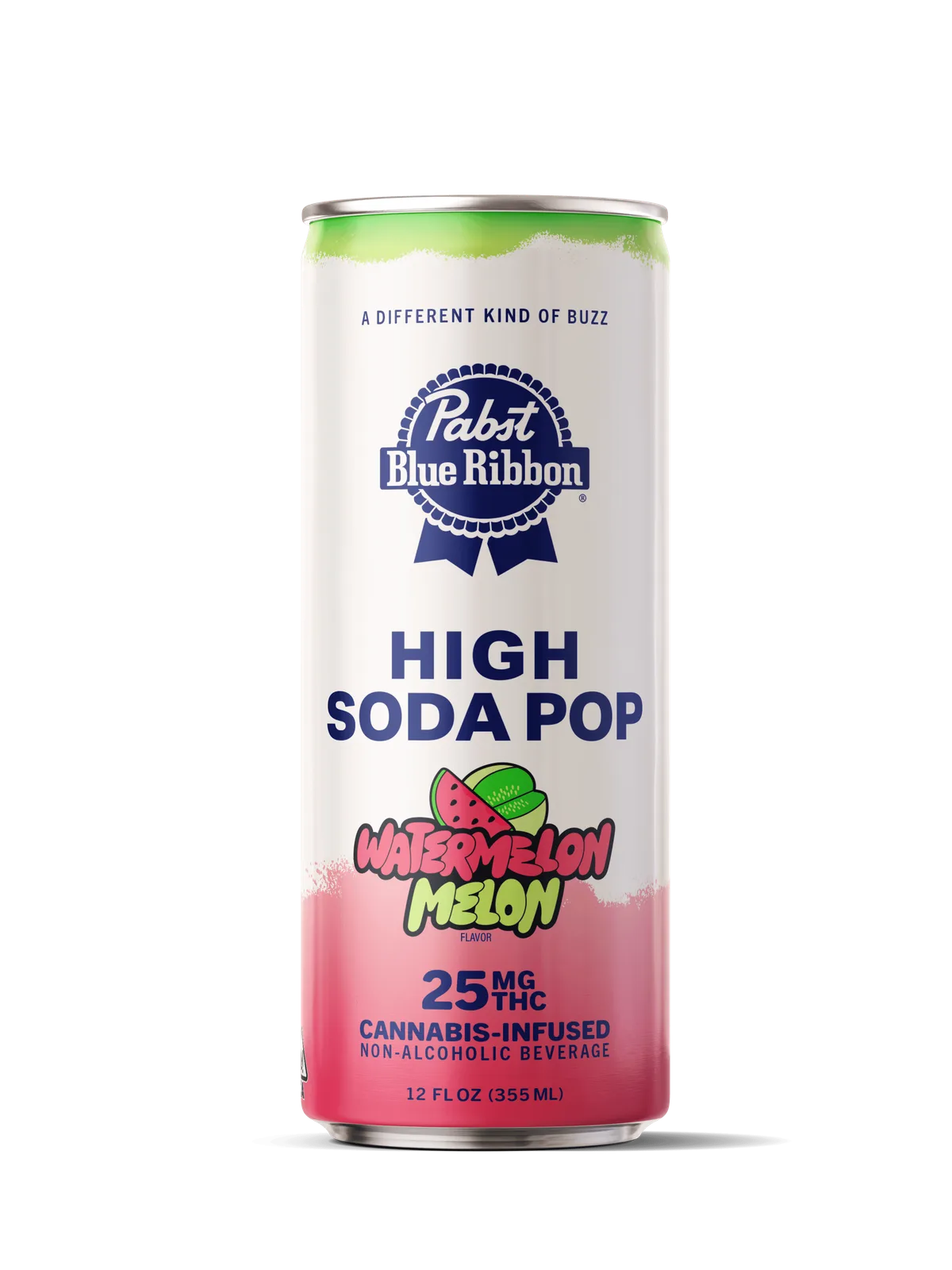 PABST | Cannabis Infused High Soda Pop - Watermelon Melon | 25mg | Single