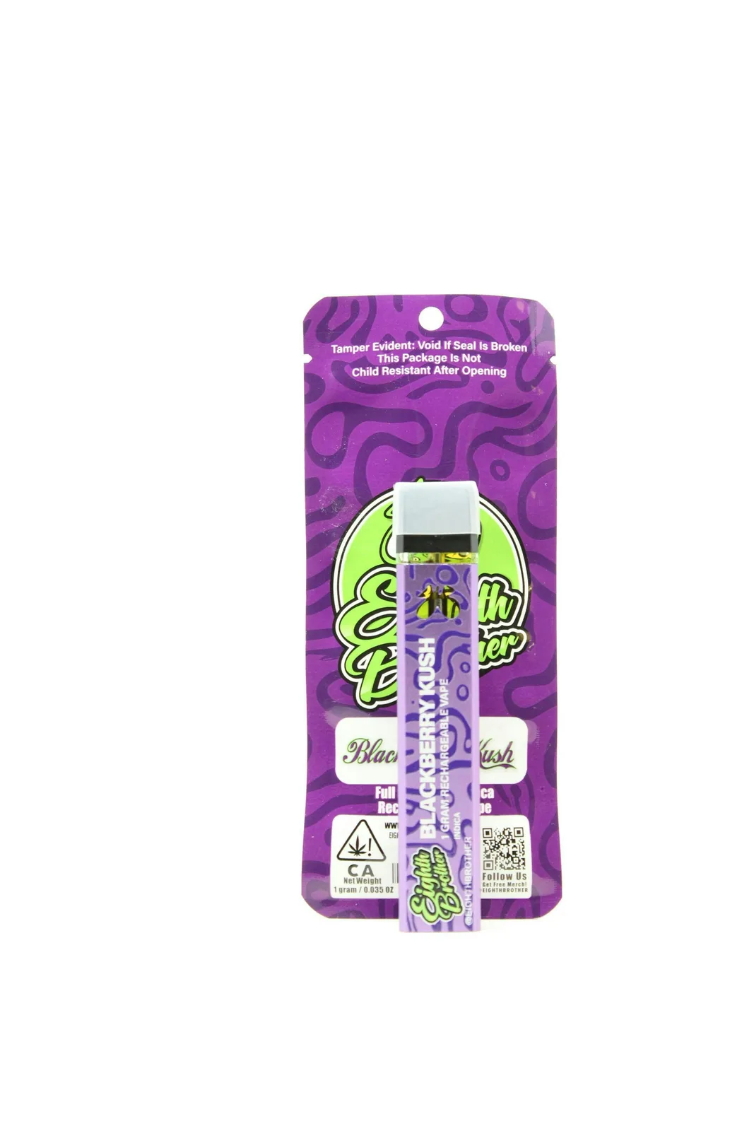 Eighth Brother | Blackberry Kush | AIO Disposable | 1g