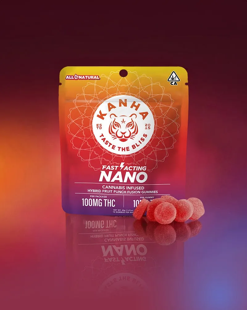 Fruit Punch Fusion | NANO | Hybrid | 100mg THC | 10-pack