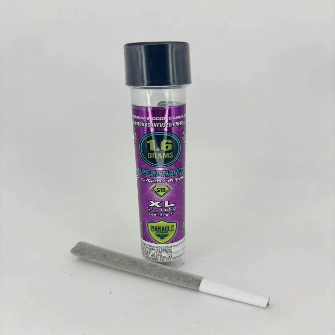 Supercharged Infused - Raspberry Cooler - one 1.6 gram Pre Roll