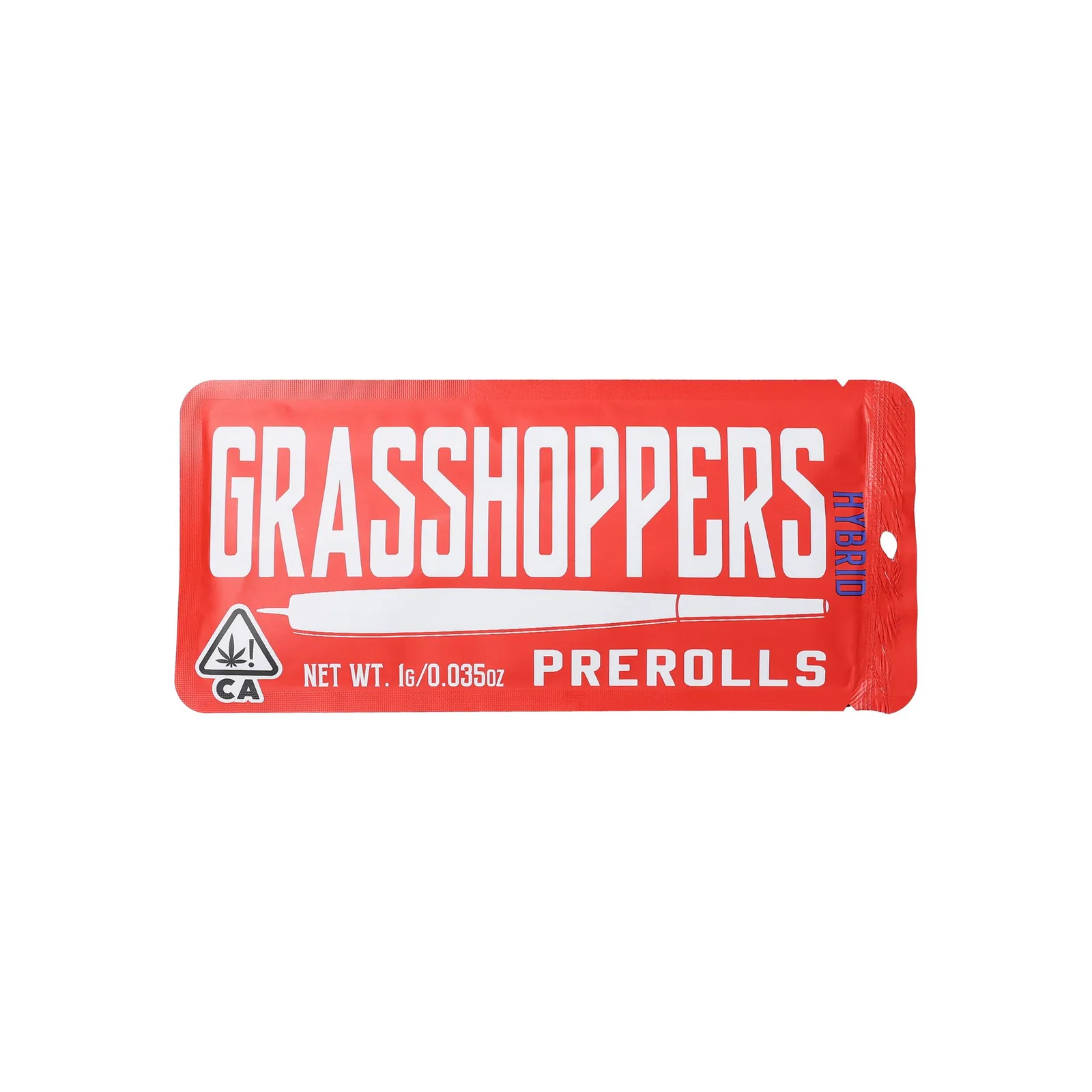 Grasshoppers Non-Infused 1g Preroll - Hybrid
