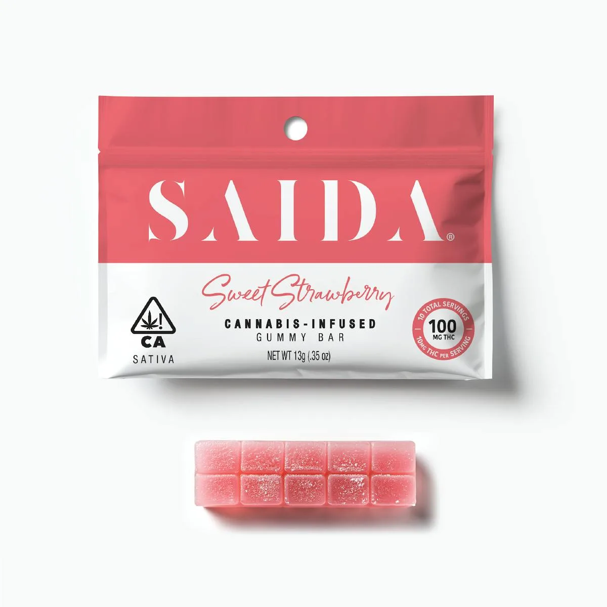 Saida - Gummy Bar - Sweet Strawberry - 100mg THC