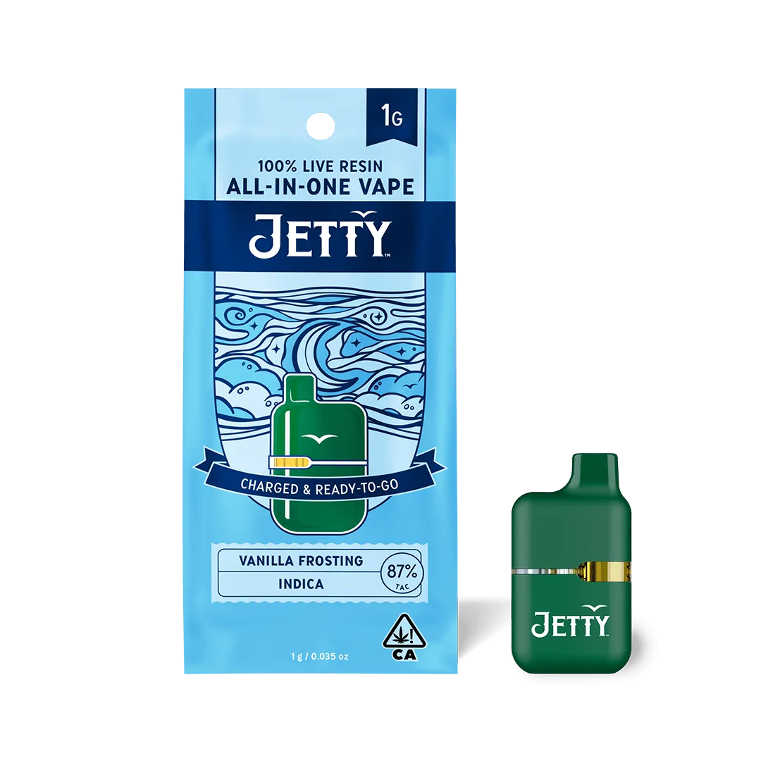 Vanilla Frosting 100% Live Resin All-in-One Mini Tank Vape 1g