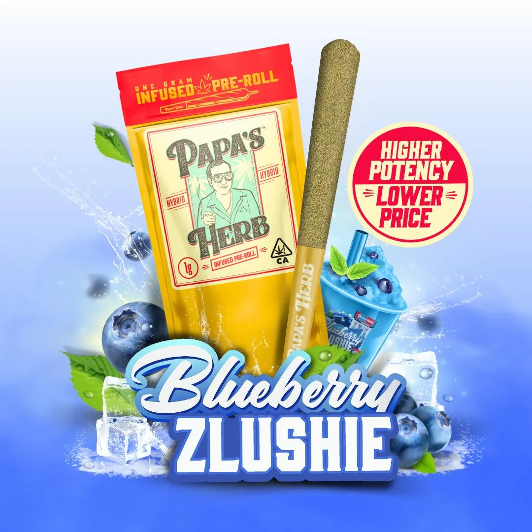 Blueberry Zlushie (1g) Infused Preroll