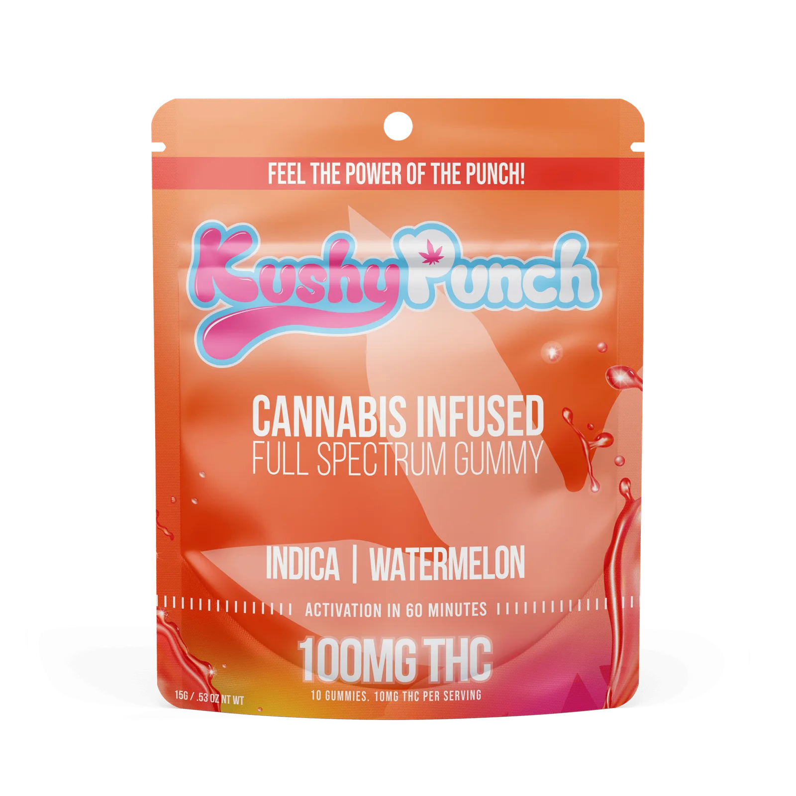 Kushy Punch - Indica Watermelon Gummy 100mg