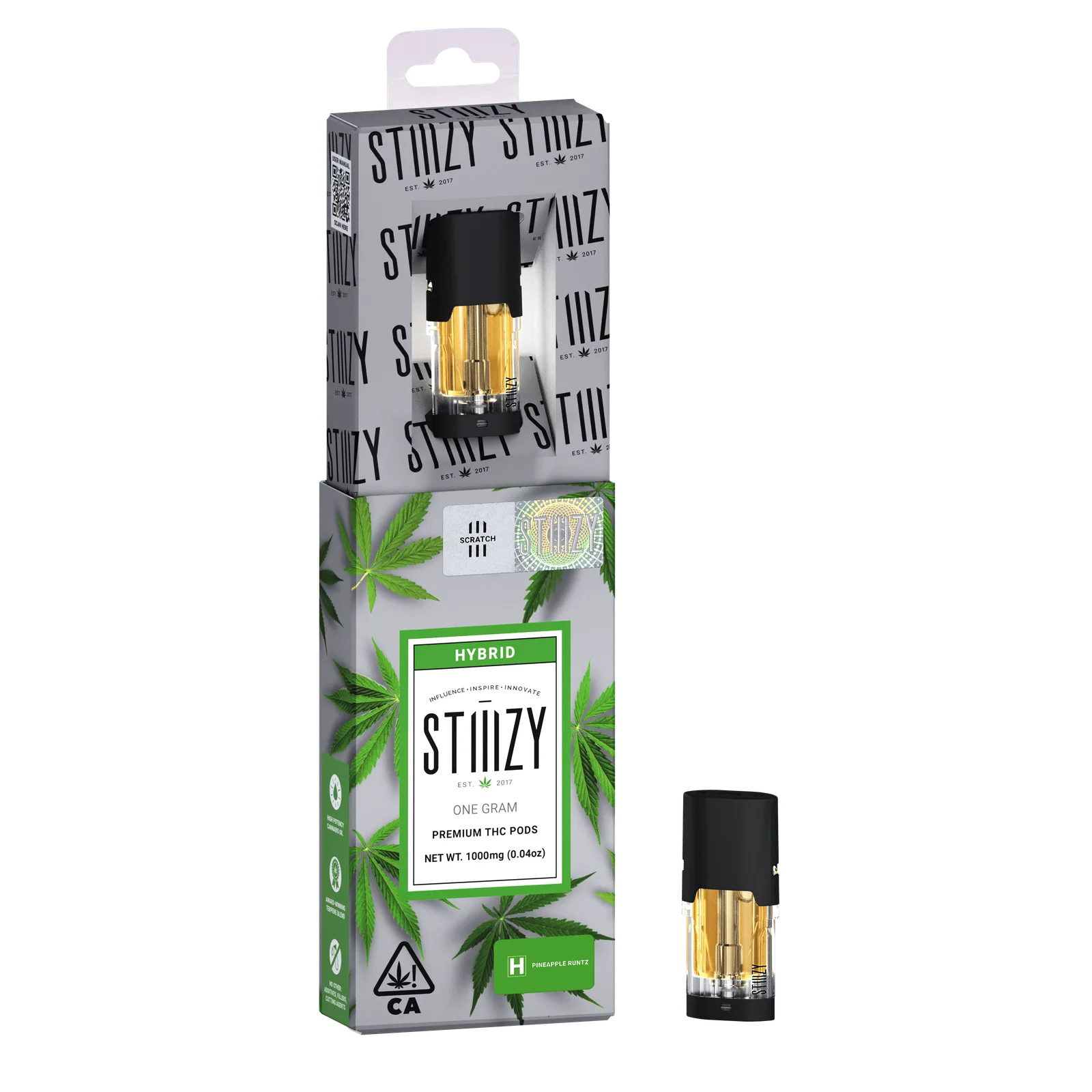 Vape Cartridge - PINEAPPLE RUNTZ 1G Original THC Pod - STIIIZY