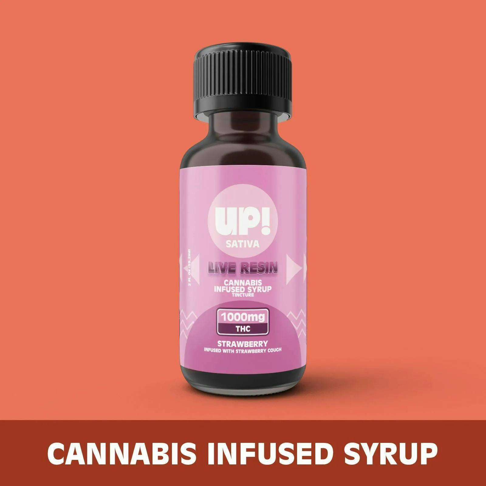 Strawberry (Sativa) Syrup 1000mg