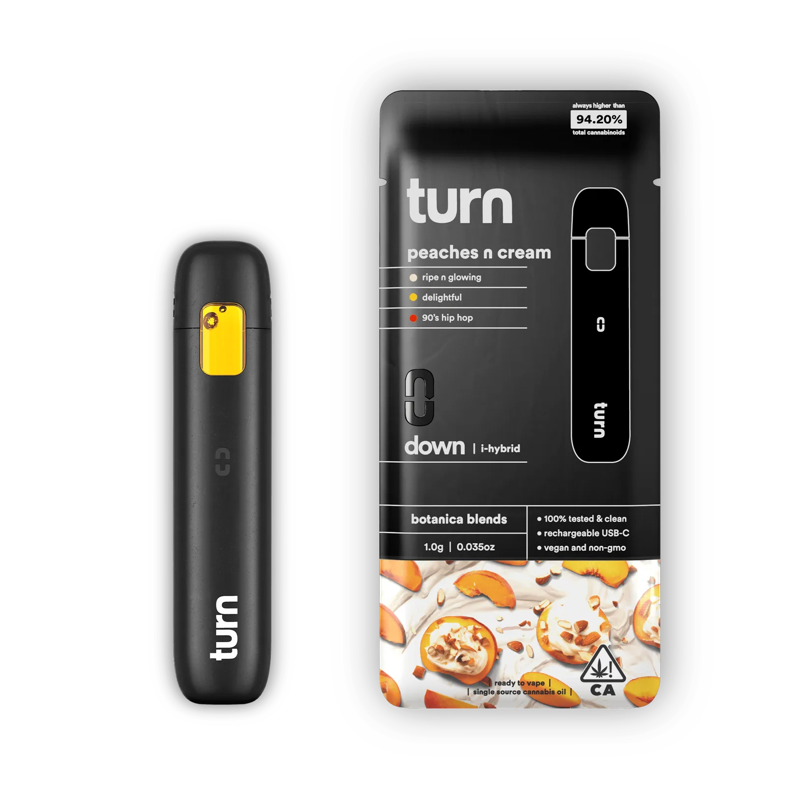turn | Peaches N Cream | Disposable | 1g