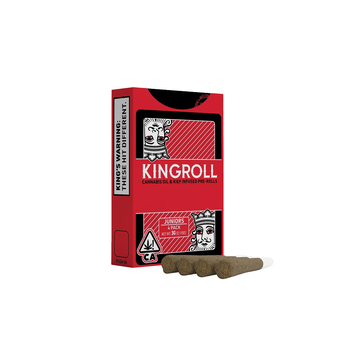 Kingroll Jrs | Jack Herer x Durban Poison | Infused Joints | 4pk