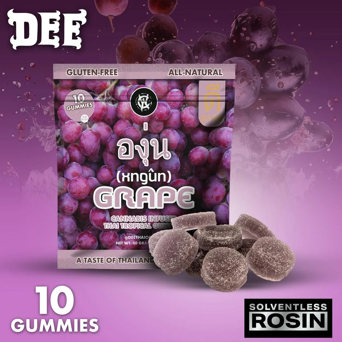 Dee Thai x West Coast Alchemy | Grape | Gummies