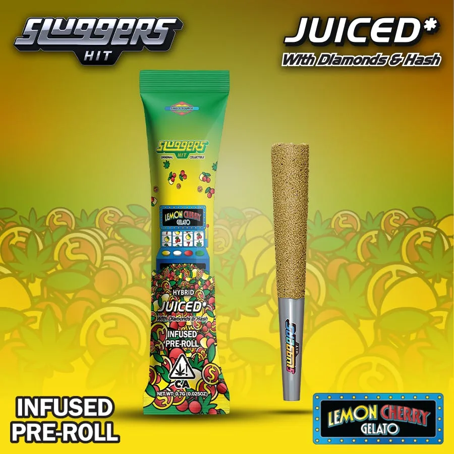 Sluggers - Infused Preroll - 0.7g 1pk - Lemon Cherry Gelato