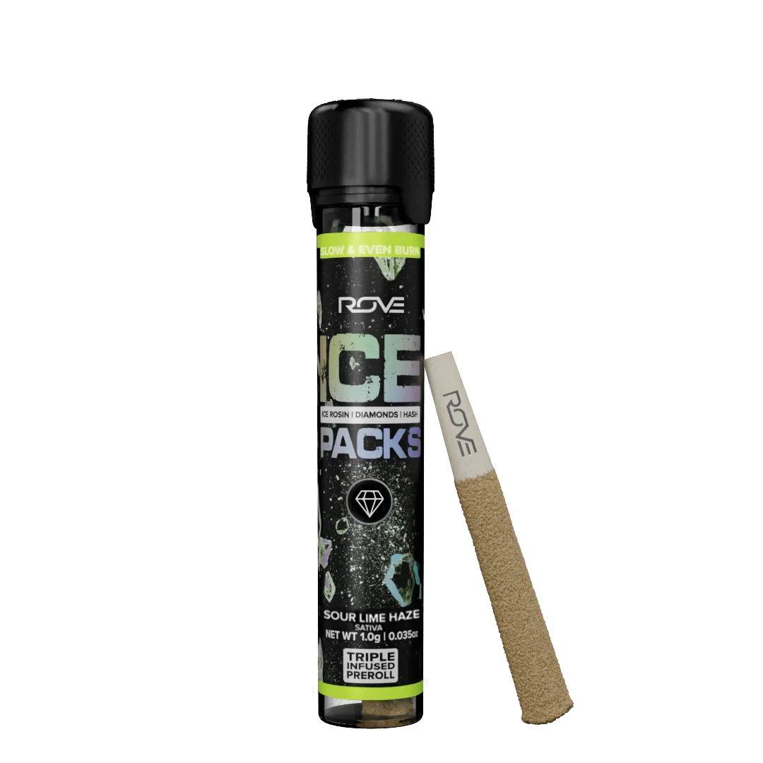 Sour Lime Haze - Infused Ice Packs (Rosin, Hash, and Diamonds) 1g