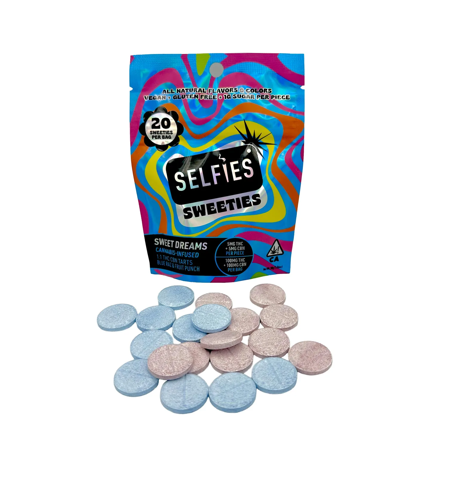 SELFiES SWEETiES - Infused Tarts | 20pk | 100mg THC:CBN - Sweet Dreams (I)
