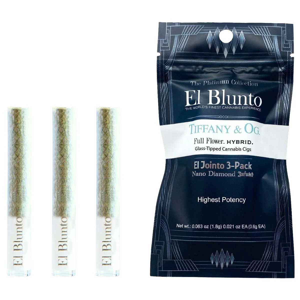 El Jointito 3pk - Tiffany & OG - 1.8G Diamond Infused [Mini Joint Pack]