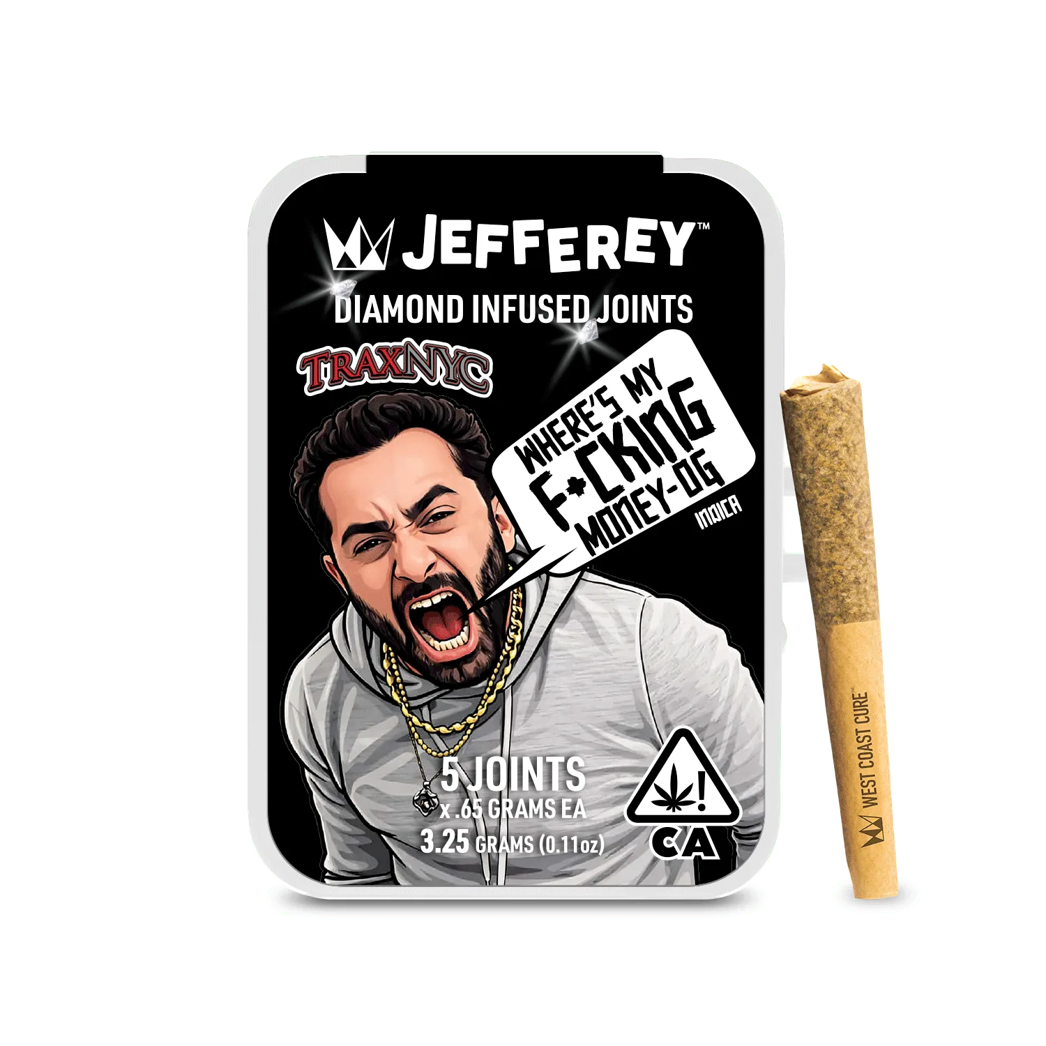 Where's My F*cking Money OG - 0.65G Jefferey Infused Joint 5 Pack