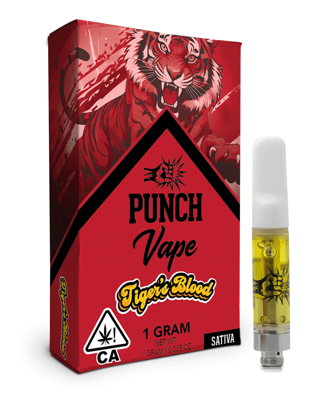 Punch - 510 Distillate Cart - Tiger's Blood (1g) (Sativa)