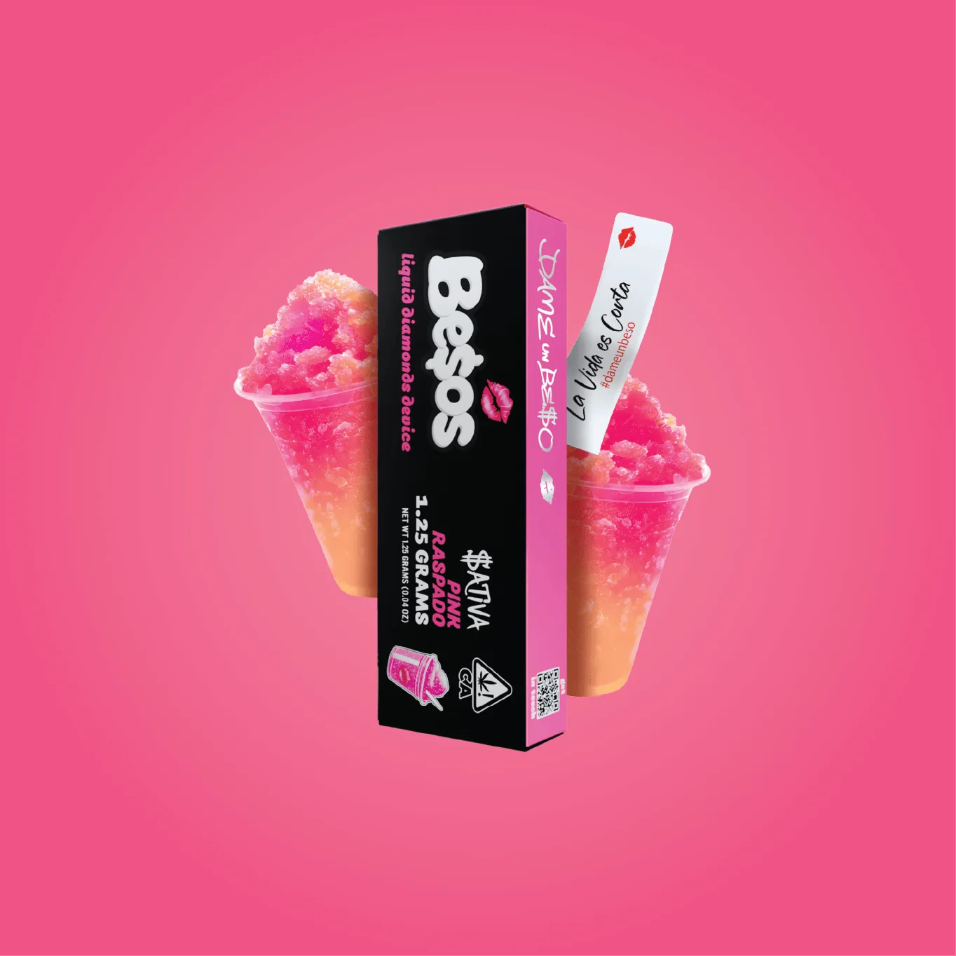 Besos | Pink Raspado | Live Diamonds Disposable | 1.25g