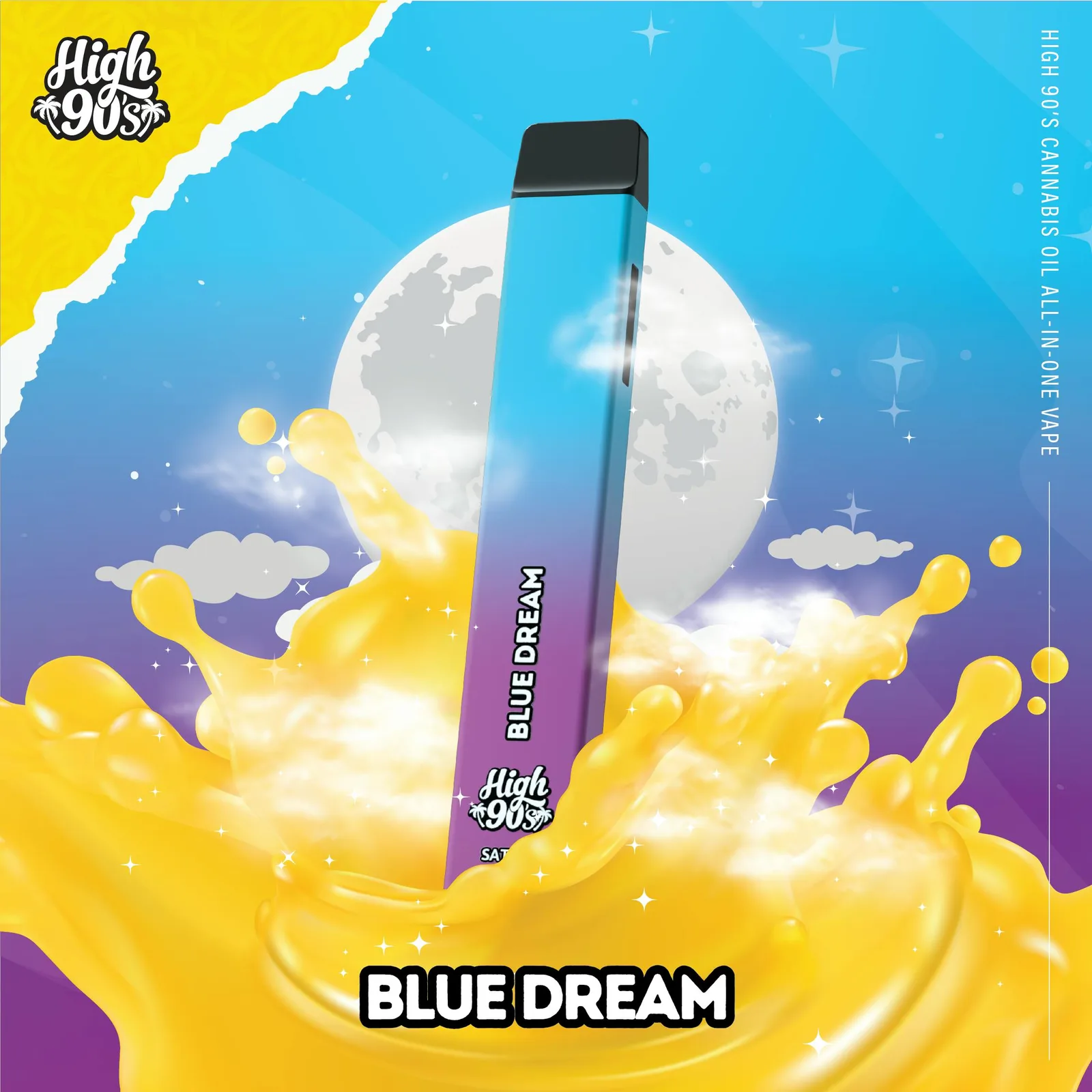 High 90s : Blue Dream 1g All-In-One Vape
