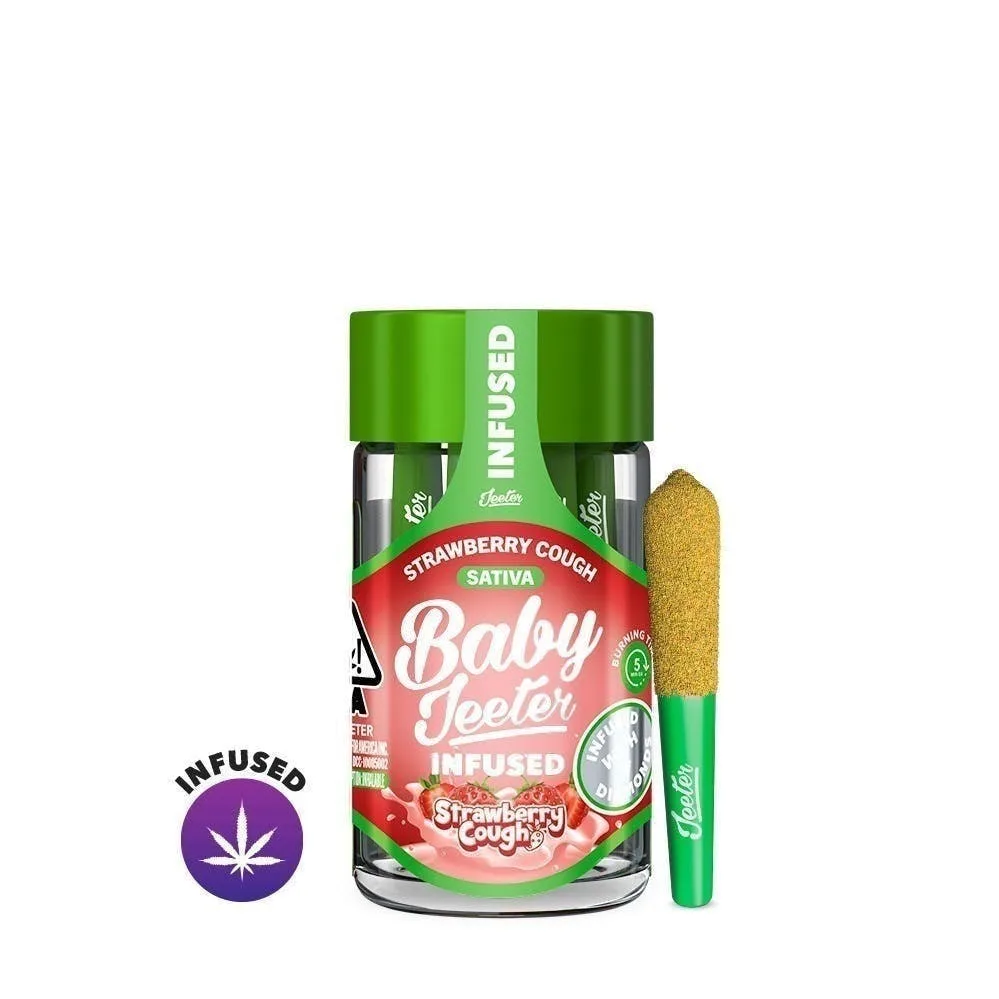 Jeeter | Strawberry Cough | Baby Infused Minis | 0.5g each | 5pk