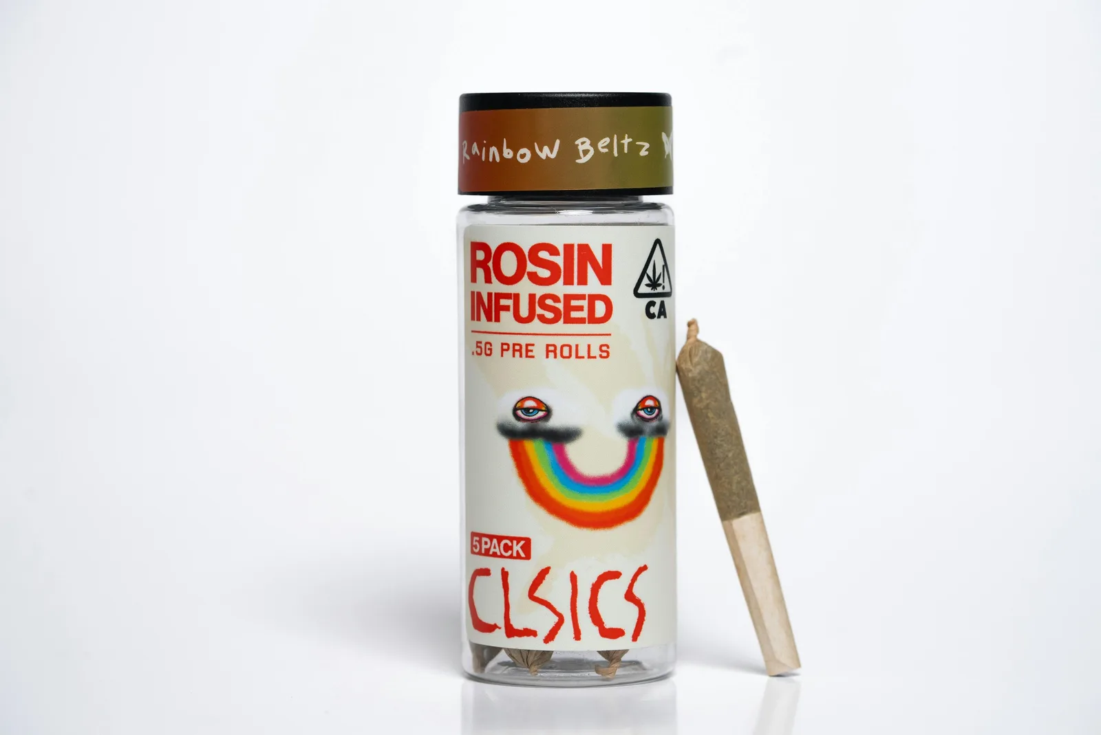 Rainbow Beltz - 5Pk .5g Rosin Infused Pre Rolls