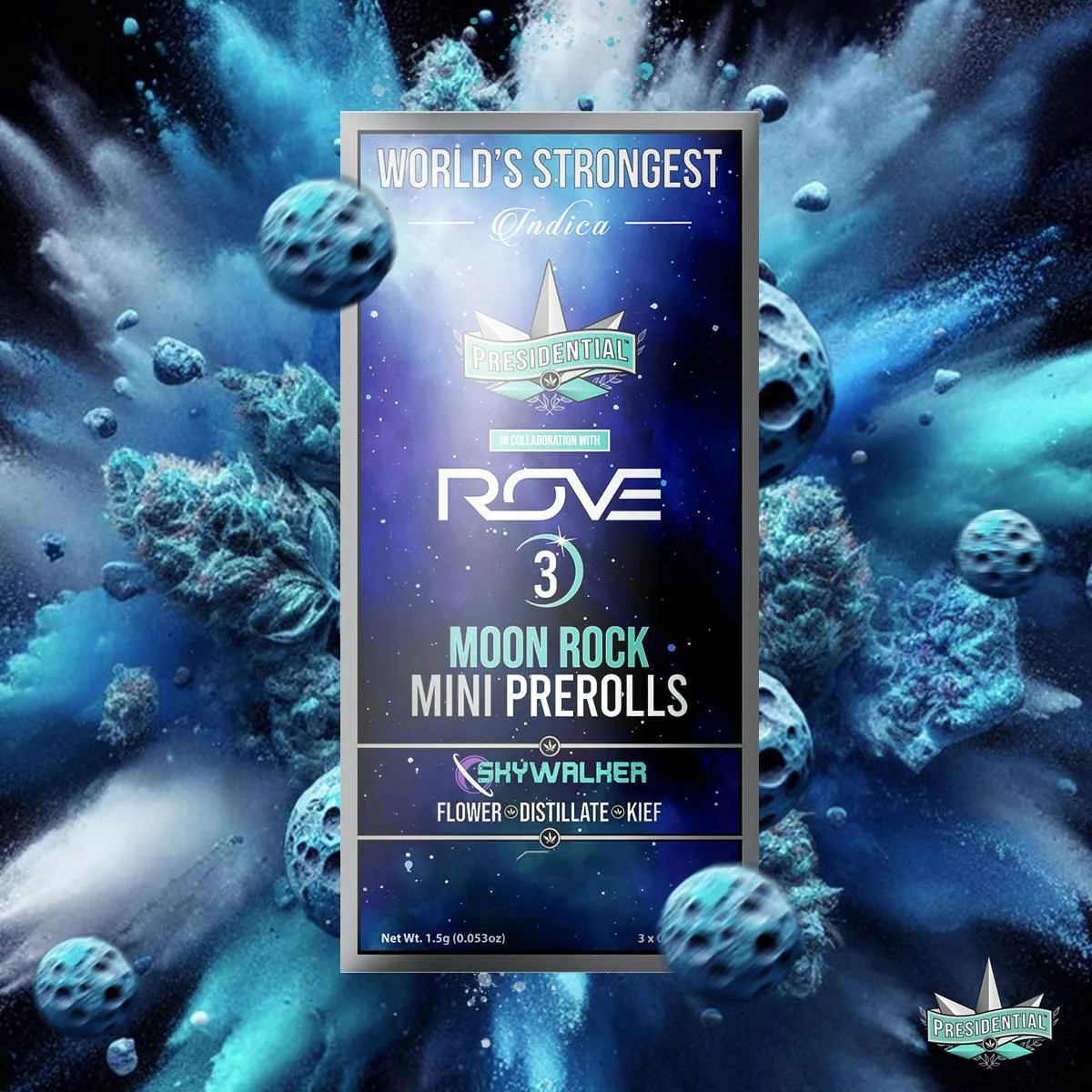 Presidential Pee-Wee Moon Rock Prerolls - Skywalker (1.5g)