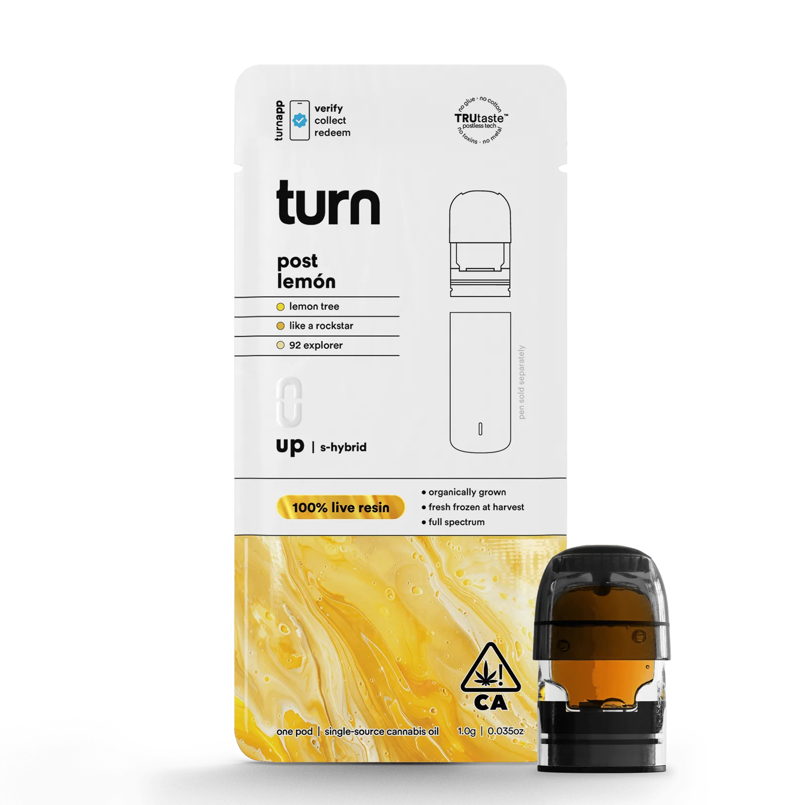 turn | Post Lemon | Live Resin Pod | 1g