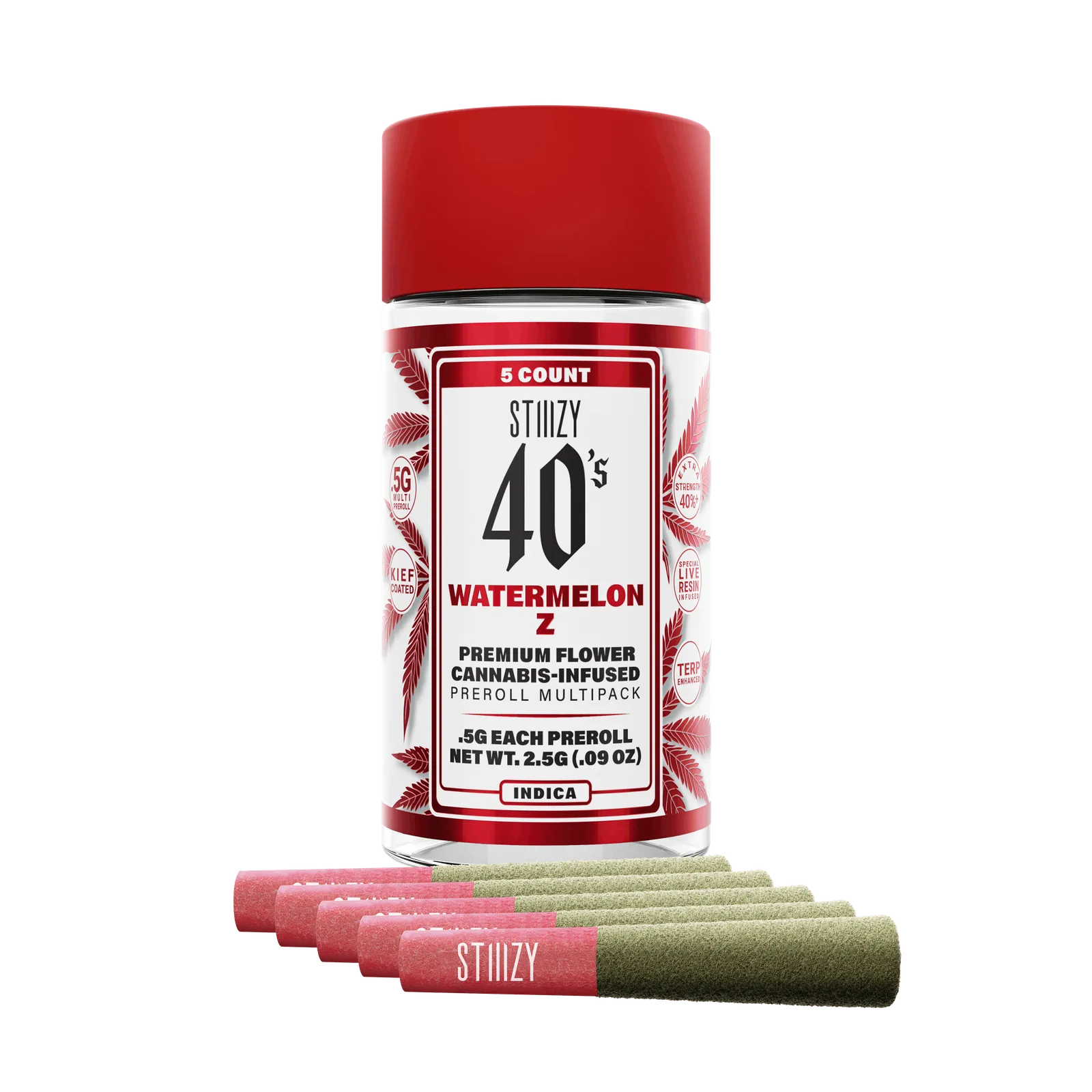 WATERMELON Z - .5G 40's Infused Mini Preroll 5 Pack
