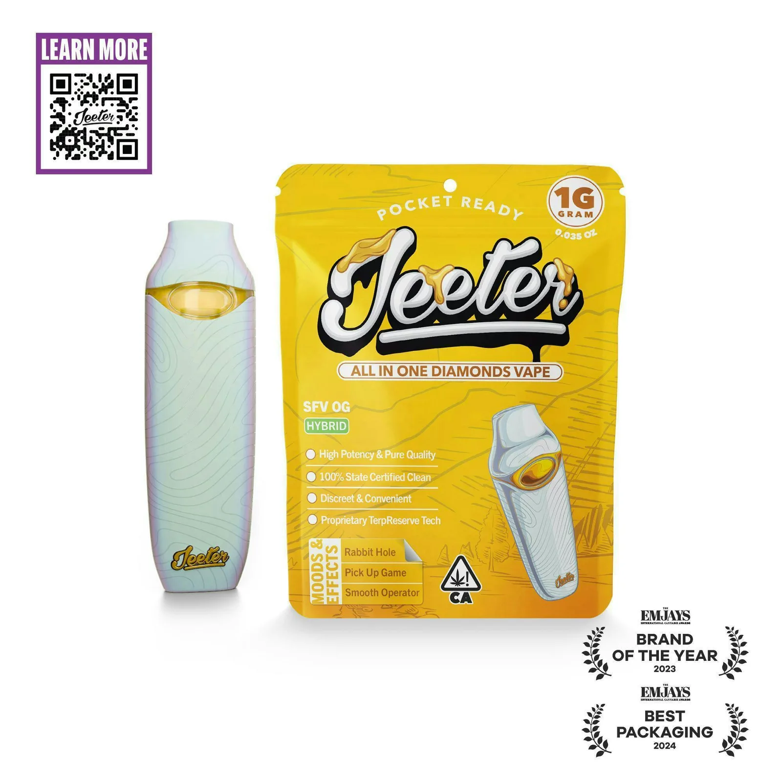 Jeeter | SFV OG | Diamonds Disposable | 1g