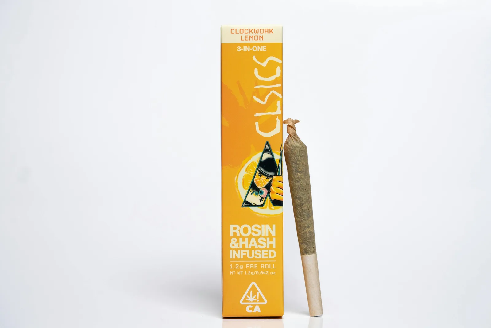 Clockwork Lemon - TRIFECTA 1.2g Hash/Rosin/Flower Infused Pre Roll