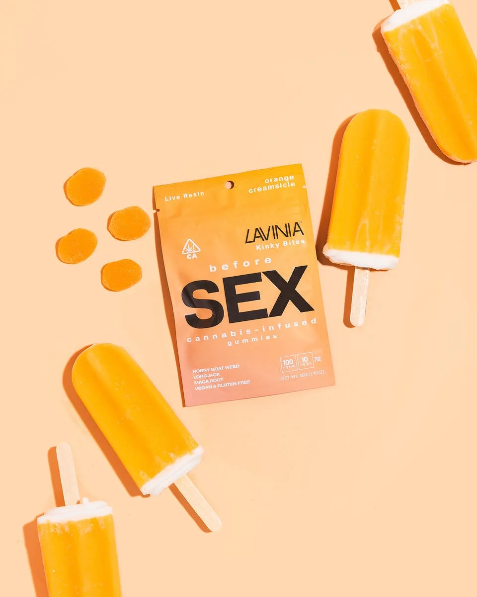 Kinky Bites – Orange Creamsicle (10-Pack, 100mg THC)